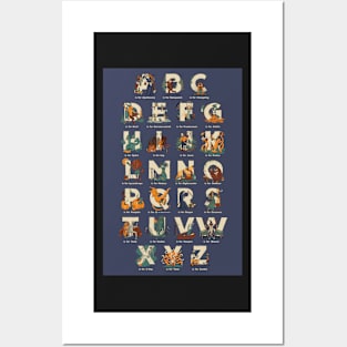 Spooky Alphabet Posters and Art